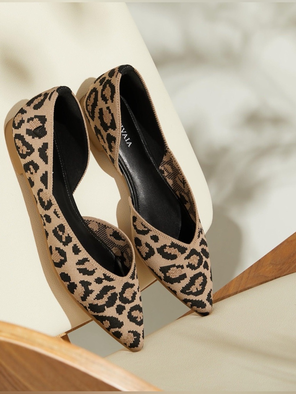 Vivaia Pointed-Toe D'Orsay Flats (Melia)